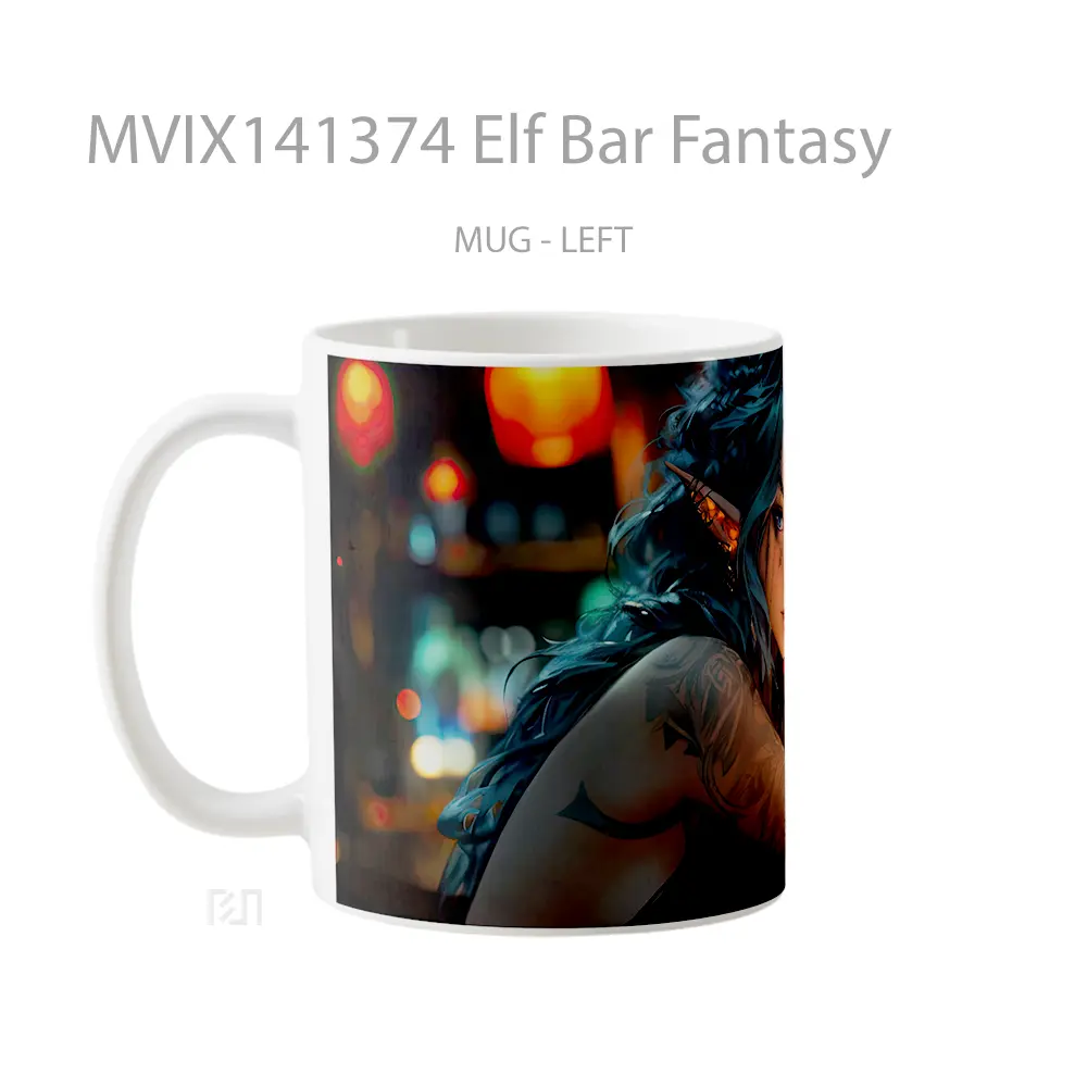 Mug Elf Bar Fantasy Gelas Keramik Unik - All-side / Desain