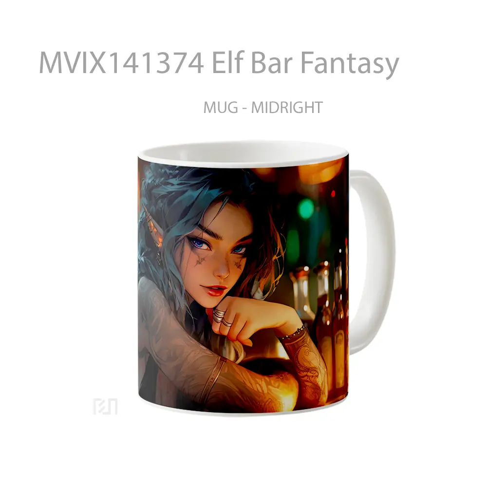 Mug Elf Bar Fantasy Gelas Keramik Unik - All-side / Desain