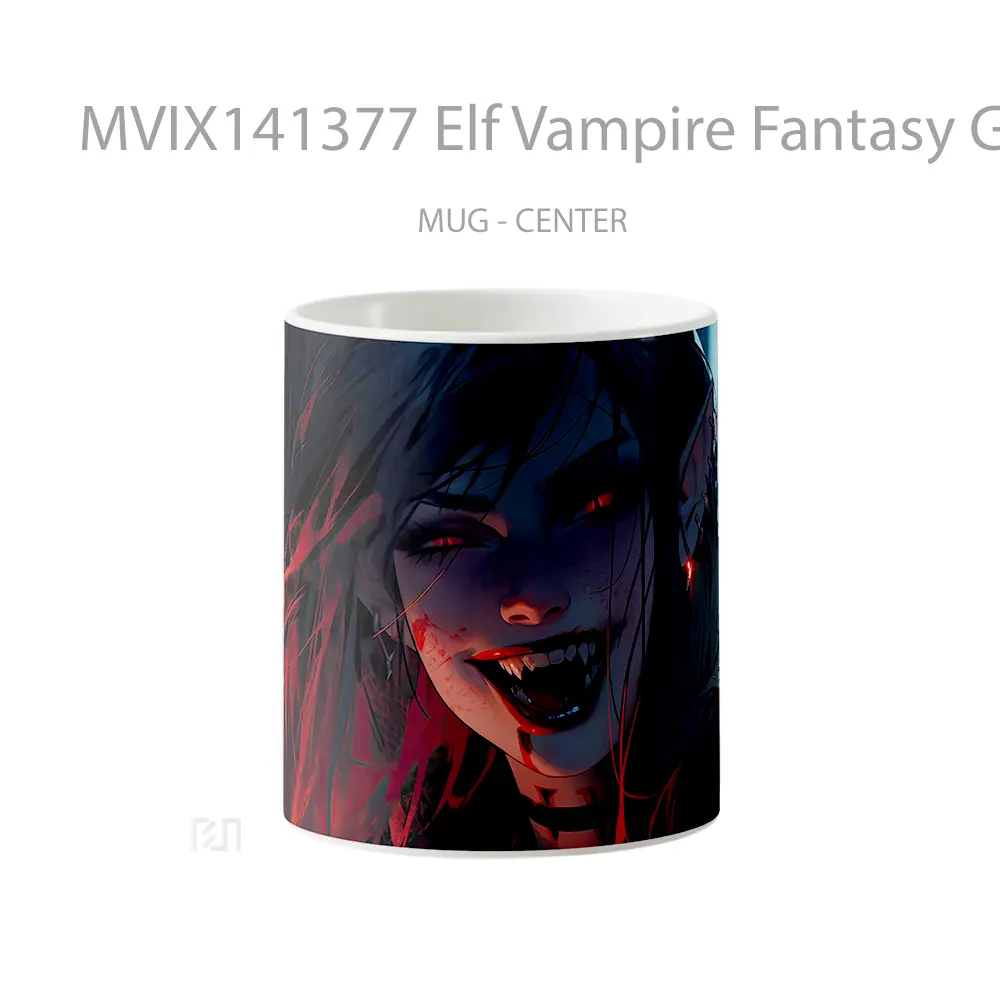 Mug Elf Vampire Fantasy Girl Gelas Keramik Unik