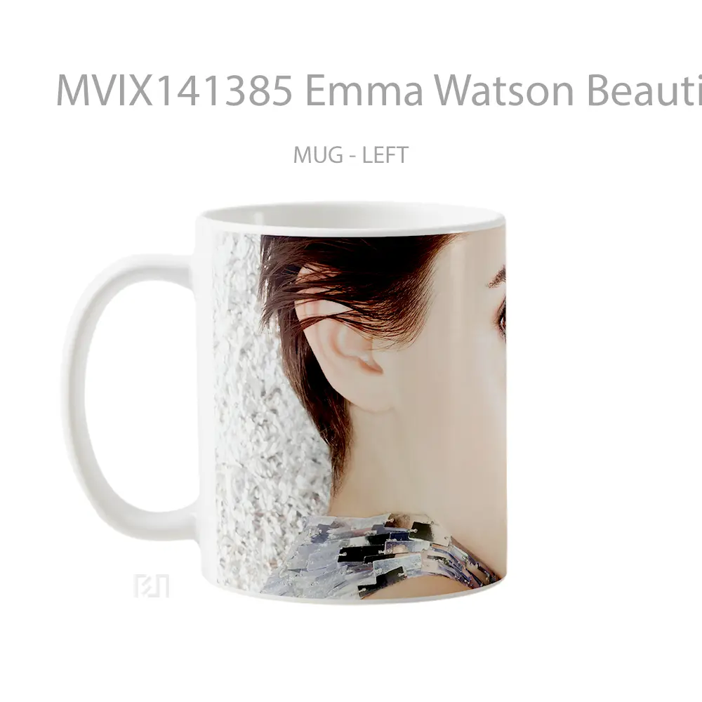 Mug Emma Watson Beautiful Celebrity Photoshoot Gelas Keramik Unik - All-side / Desain