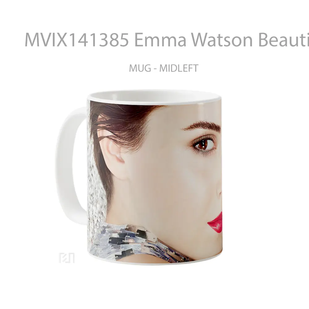 Mug Emma Watson Beautiful Celebrity Photoshoot Gelas Keramik Unik - All-side / Desain