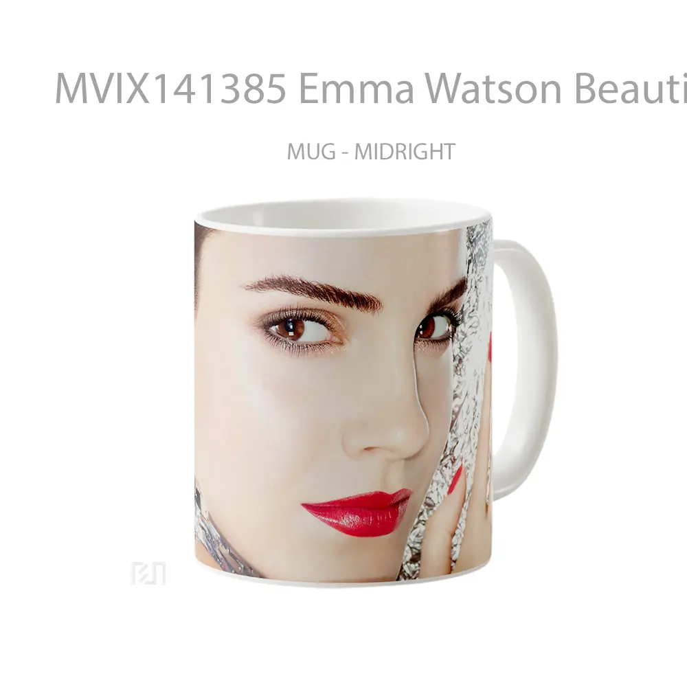 Mug Emma Watson Beautiful Celebrity Photoshoot Gelas Keramik Unik - All-side / Desain