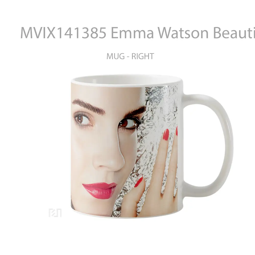 Mug Emma Watson Beautiful Celebrity Photoshoot Gelas Keramik Unik - All-side / Desain