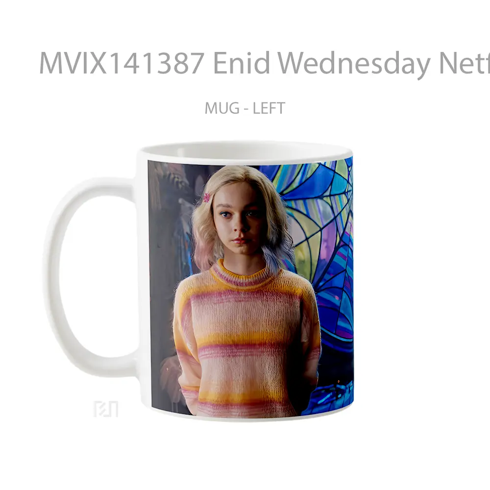 Mug Enid Wednesday Netflix Series Gelas Keramik Unik - All-side / Desain