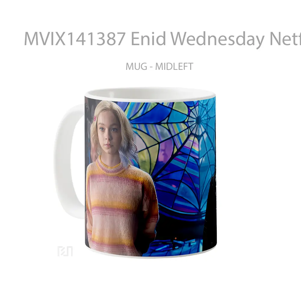 Mug Enid Wednesday Netflix Series Gelas Keramik Unik - All-side / Desain