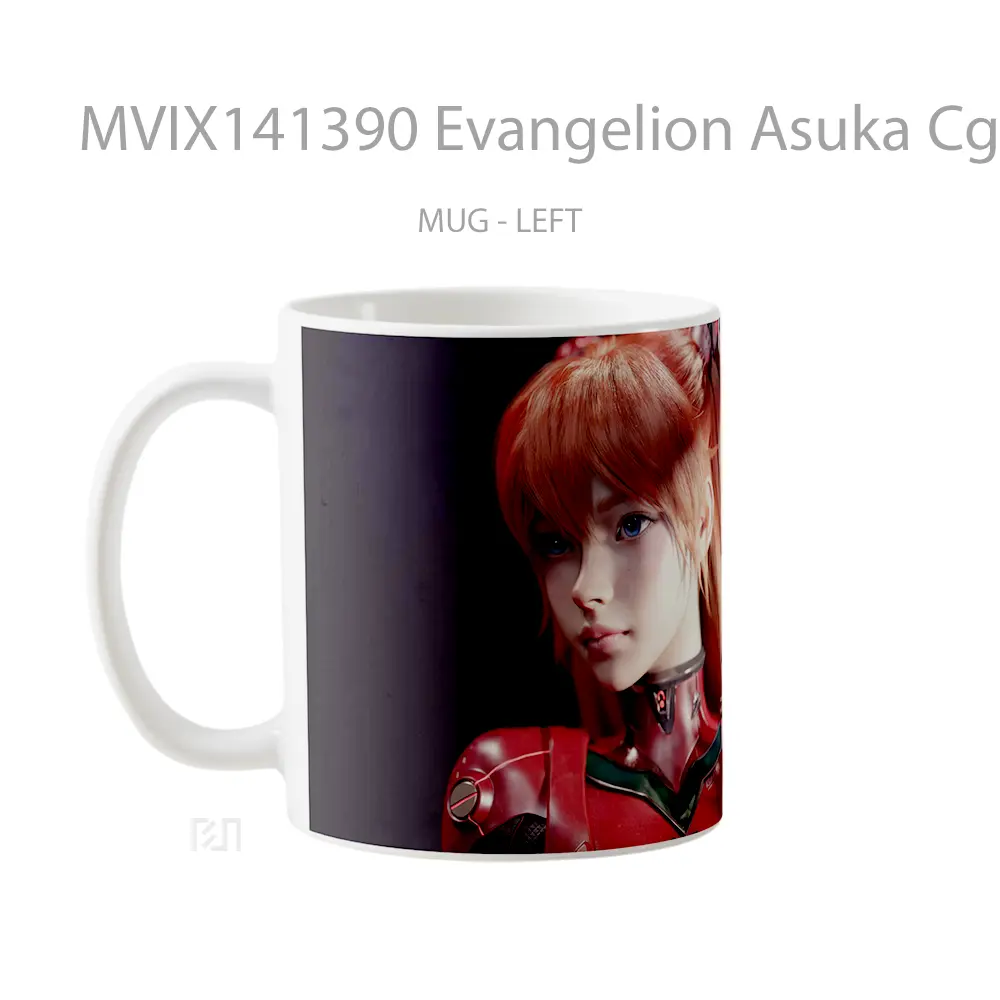 Mug Evangelion Asuka Cg Gelas Hewan Lucu - All-side / Desain