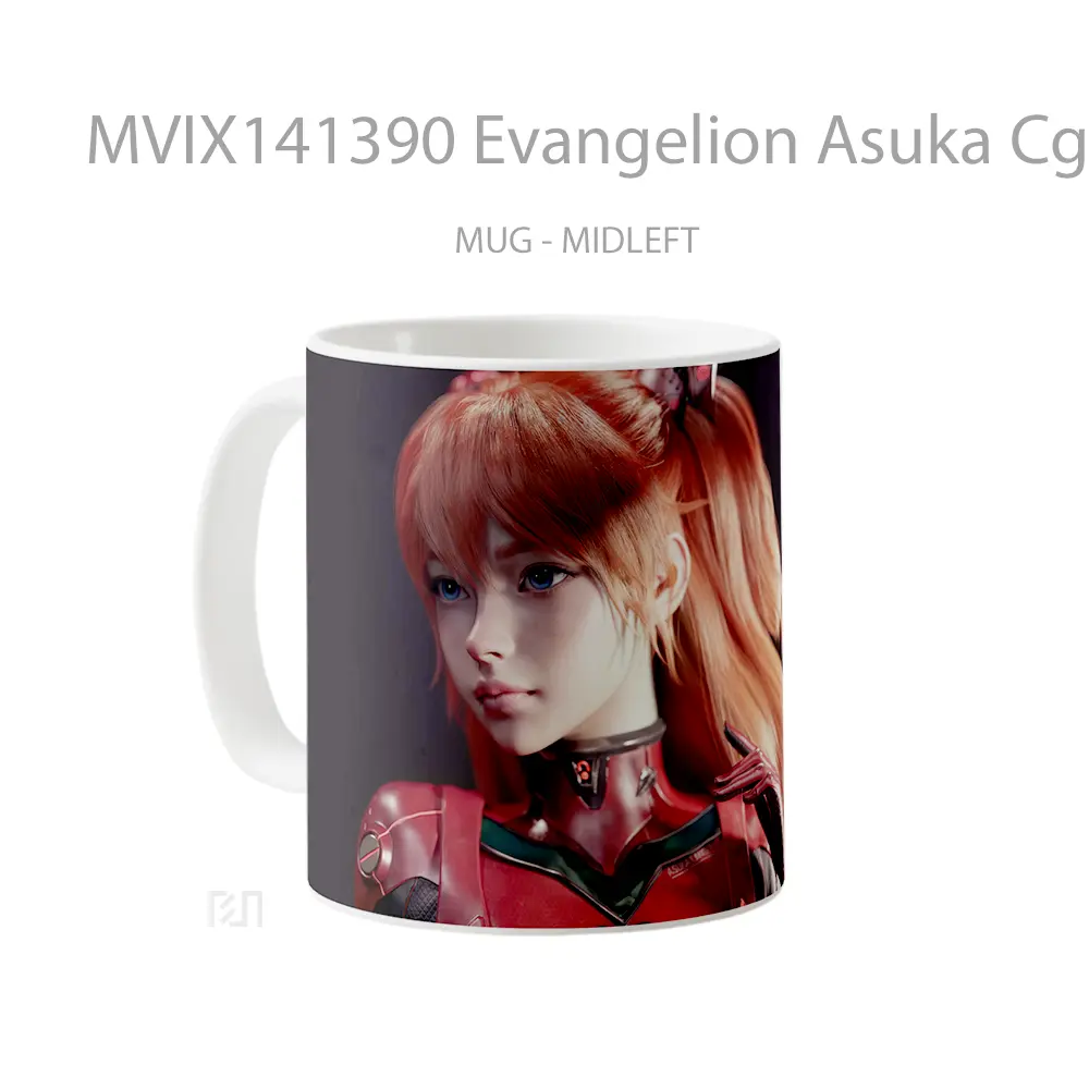 Mug Evangelion Asuka Cg Gelas Hewan Lucu - All-side / Desain