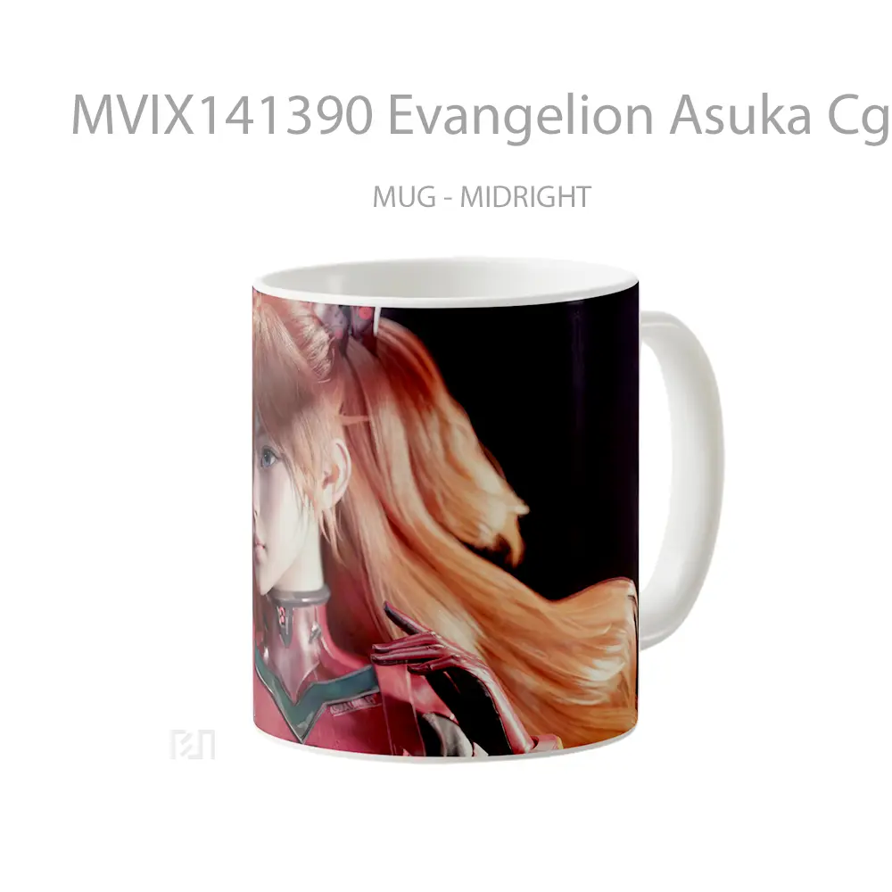 Mug Evangelion Asuka Cg Gelas Hewan Lucu - All-side / Desain