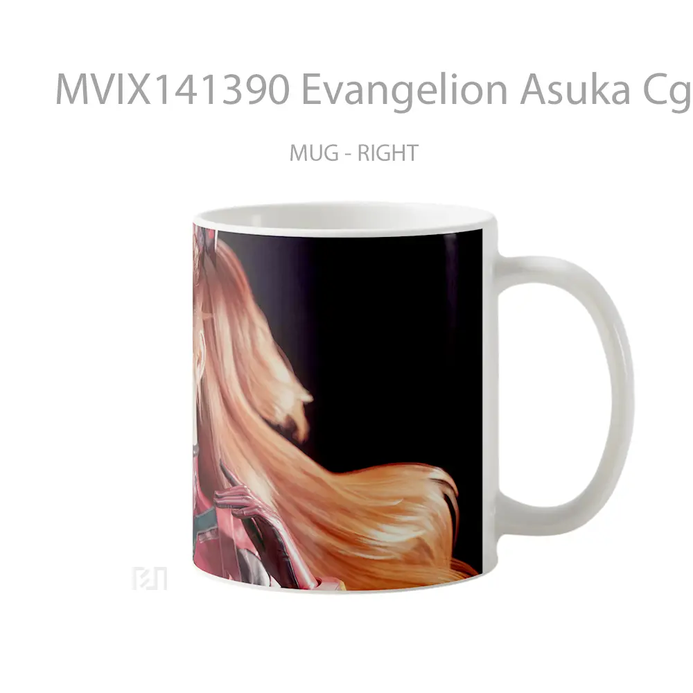 Mug Evangelion Asuka Cg Gelas Hewan Lucu - All-side / Desain