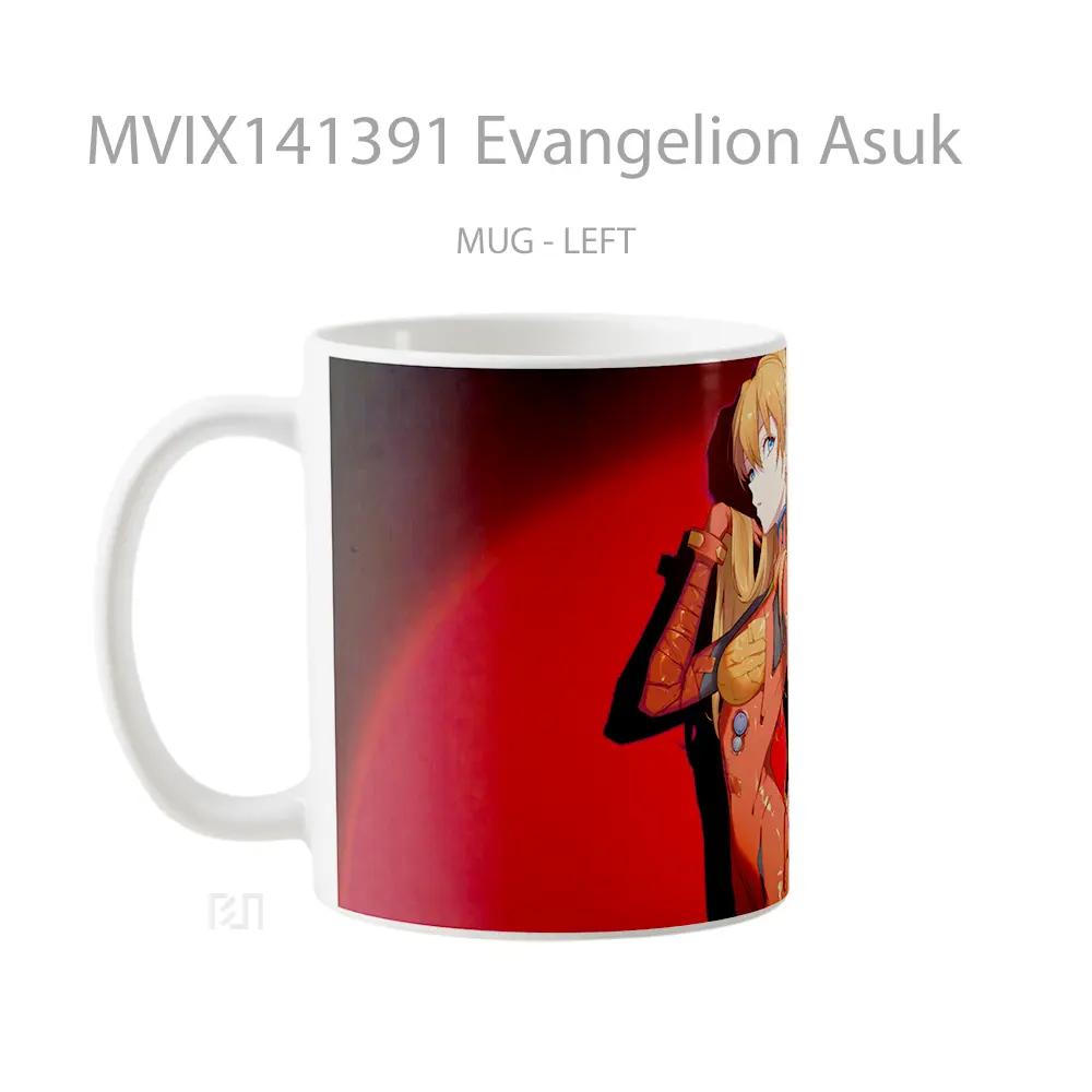 Mug Evangelion Asuk Gelas Hewan Lucu - All-side / Desain