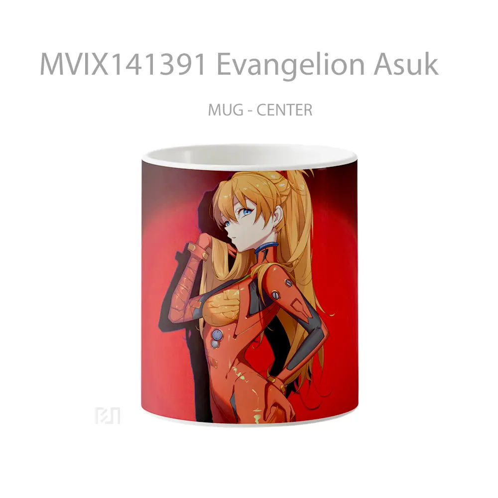 Mug Evangelion Asuk Gelas Hewan Lucu
