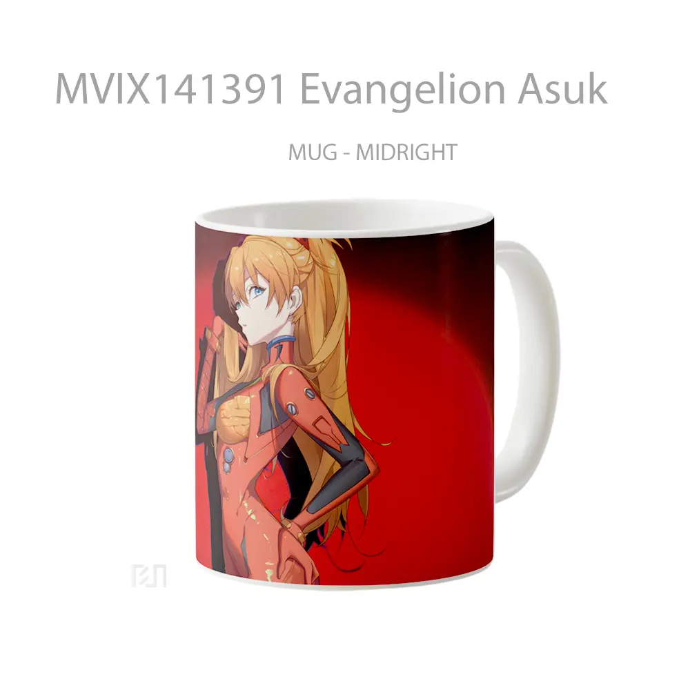 Mug Evangelion Asuk Gelas Hewan Lucu - All-side / Desain