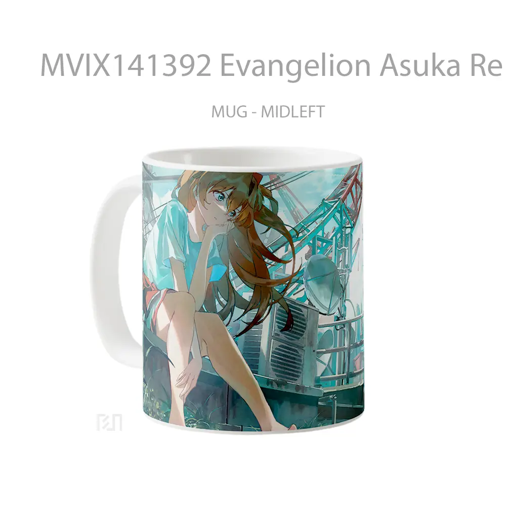Mug Evangelion Asuka Re Gelas Hewan Lucu - All-side / Desain