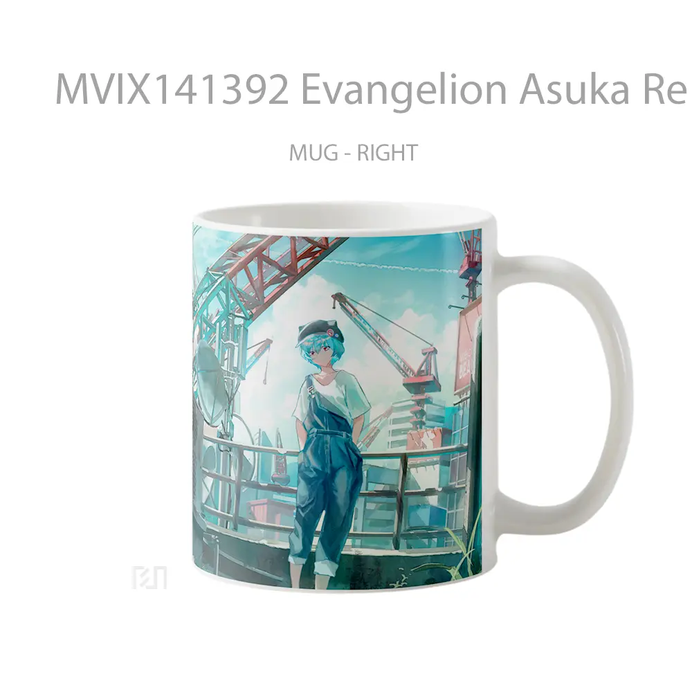 Mug Evangelion Asuka Re Gelas Hewan Lucu - All-side / Desain