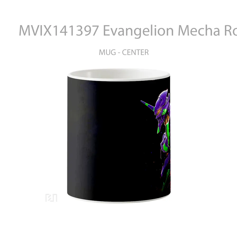 Mug Evangelion Mecha Robot Gelas Hewan Lucu