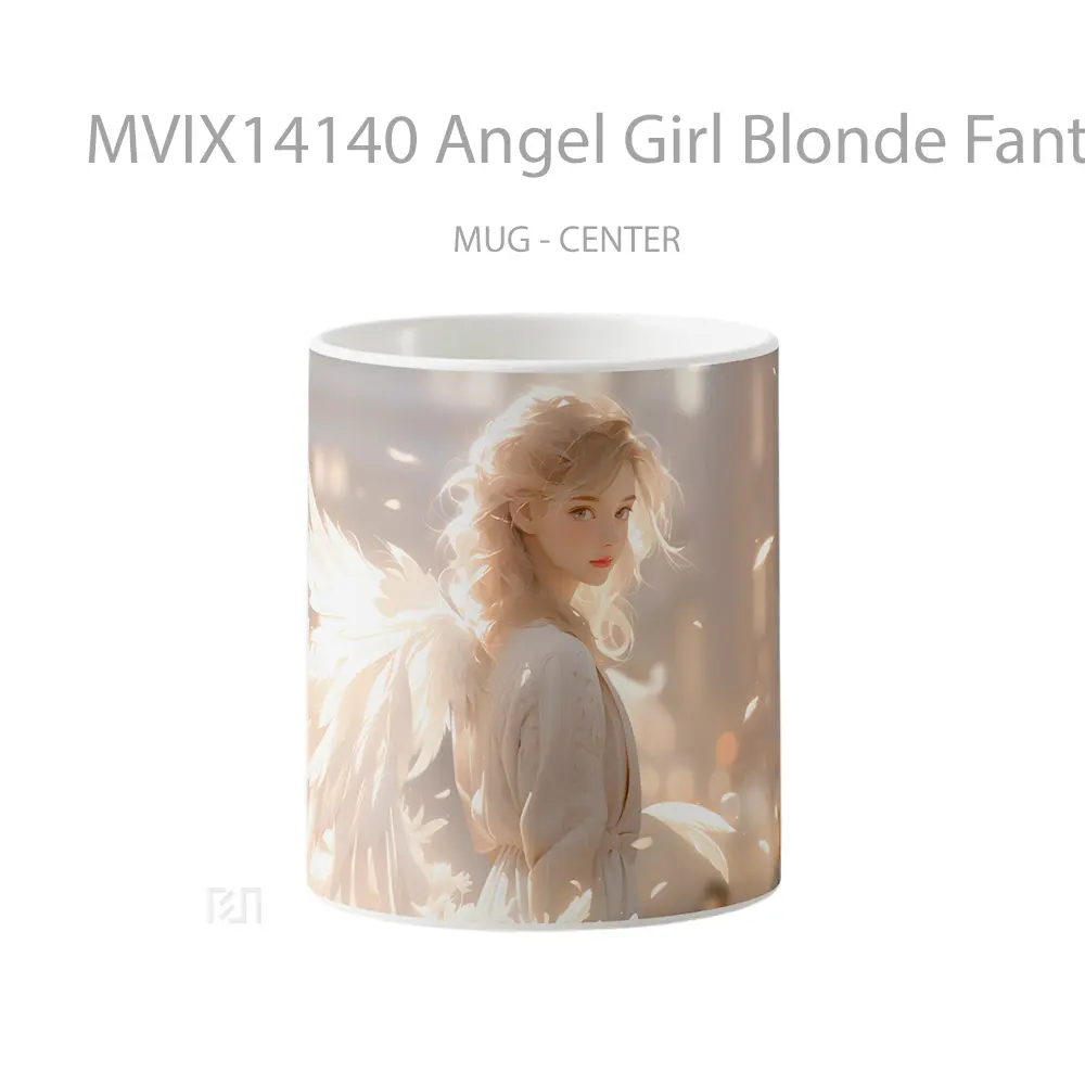 Mug Angel Girl Blonde Fantasy Gelas Keramik Unik