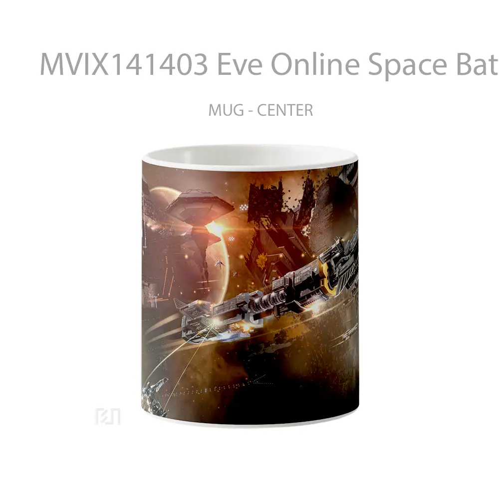 Mug Eve Online Space Battle Gelas Keramik Unik