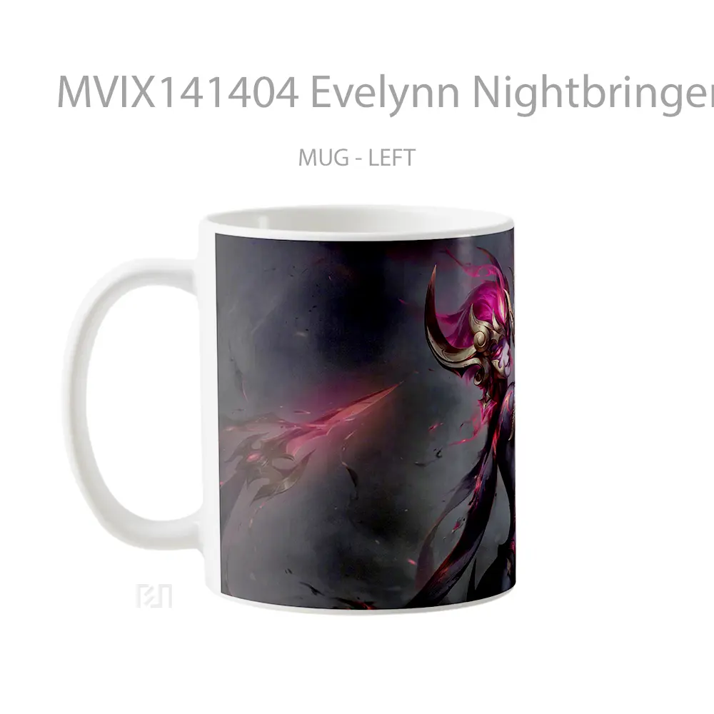 Mug Evelynn Nightbringer Skin Lol Splash Art Cangkir Gamer - All-side / Desain