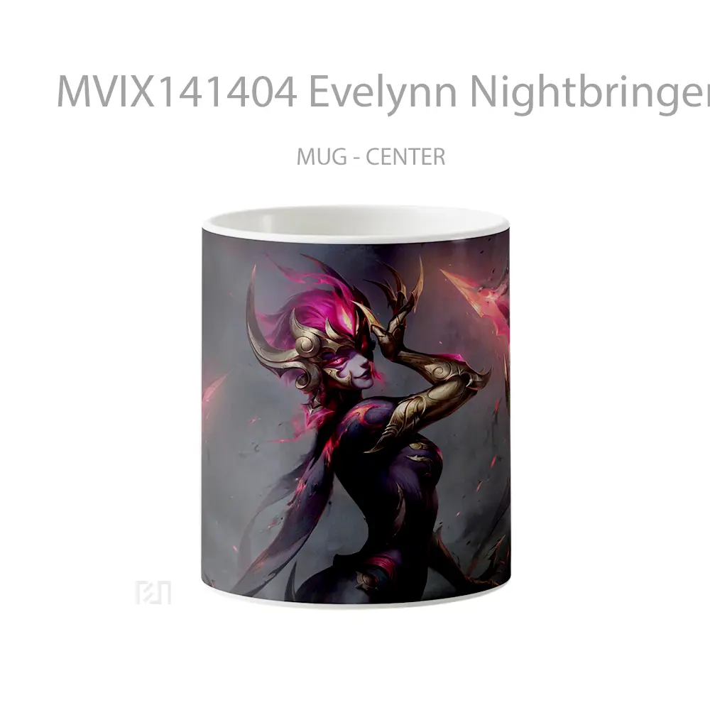 Mug Evelynn Nightbringer Skin Lol Splash Art Cangkir Gamer