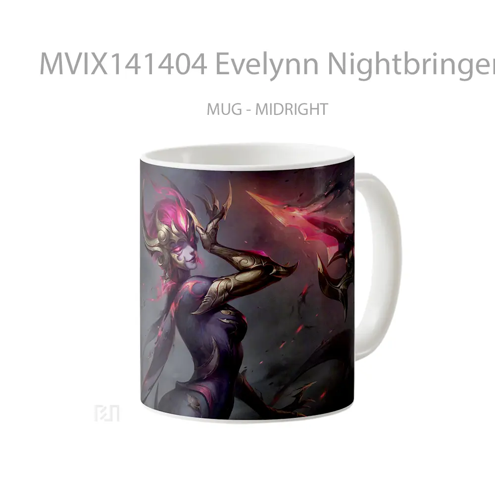 Mug Evelynn Nightbringer Skin Lol Splash Art Cangkir Gamer - All-side / Desain