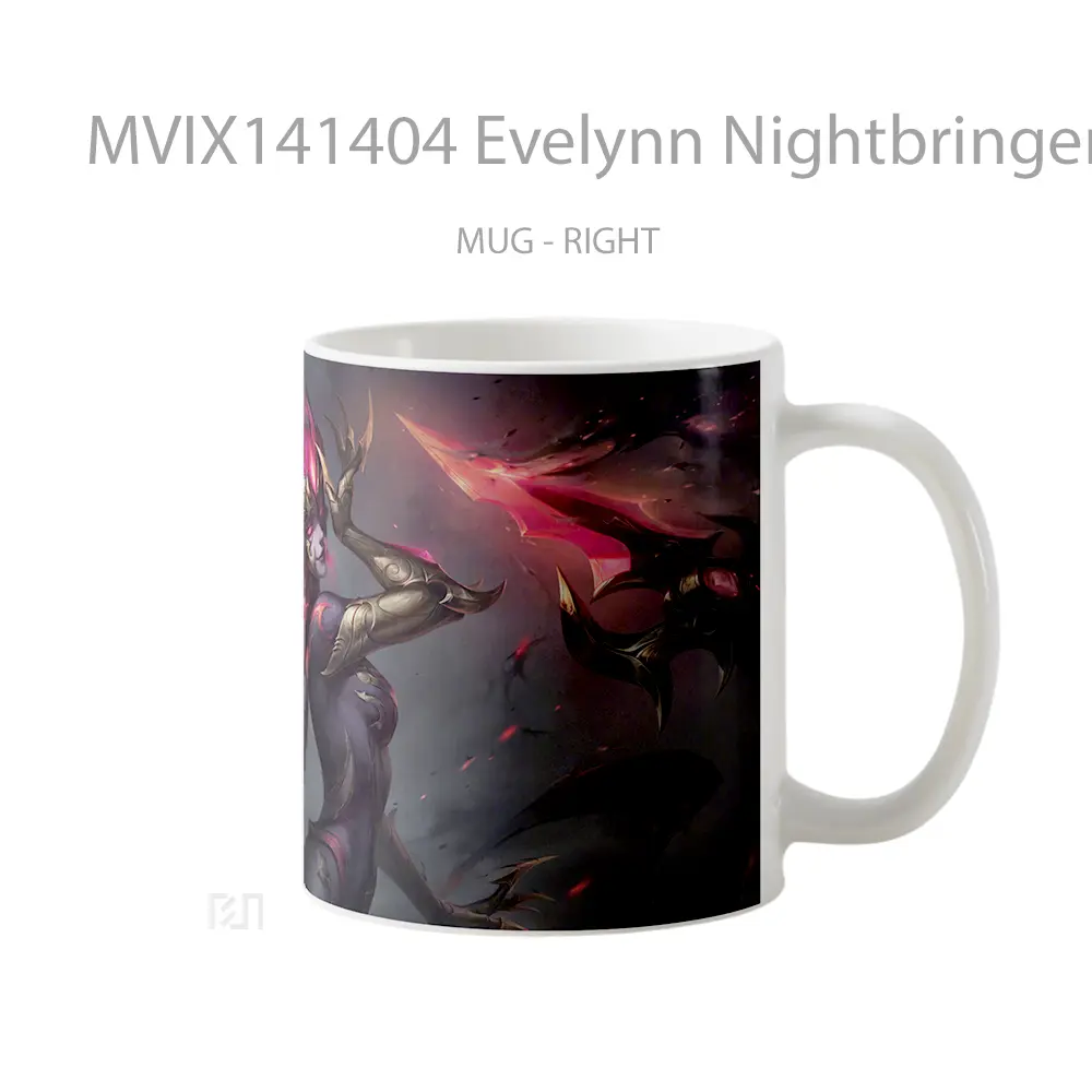 Mug Evelynn Nightbringer Skin Lol Splash Art Cangkir Gamer - All-side / Desain