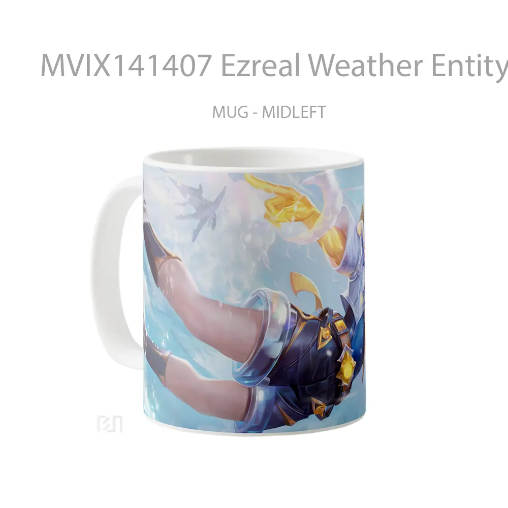 Mug Ezreal Weather Entity Skin Lol Wild Rift Splash Art Cangkir Gamer - All-side / Desain