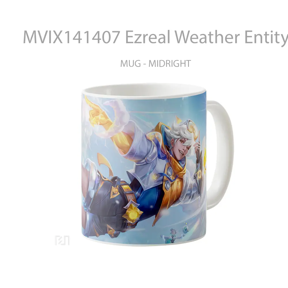 Mug Ezreal Weather Entity Skin Lol Wild Rift Splash Art Cangkir Gamer - All-side / Desain