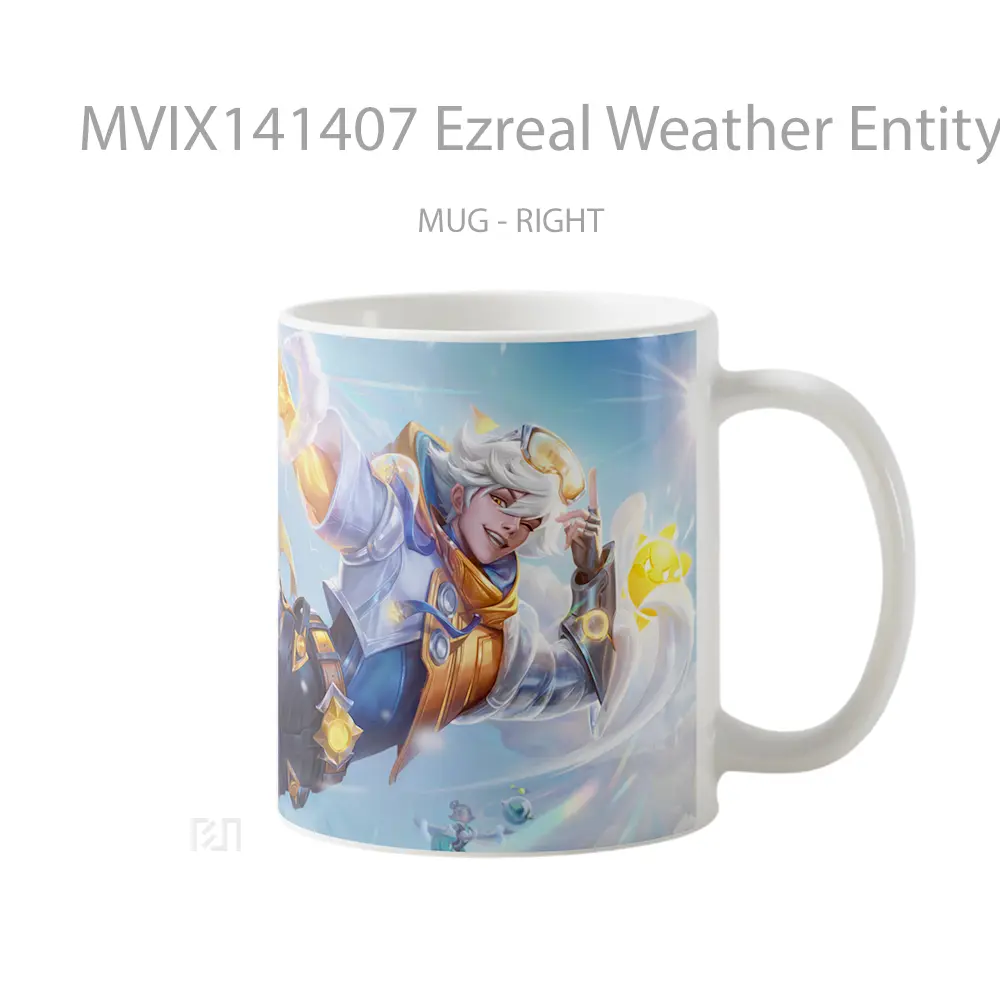 Mug Ezreal Weather Entity Skin Lol Wild Rift Splash Art Cangkir Gamer - All-side / Desain