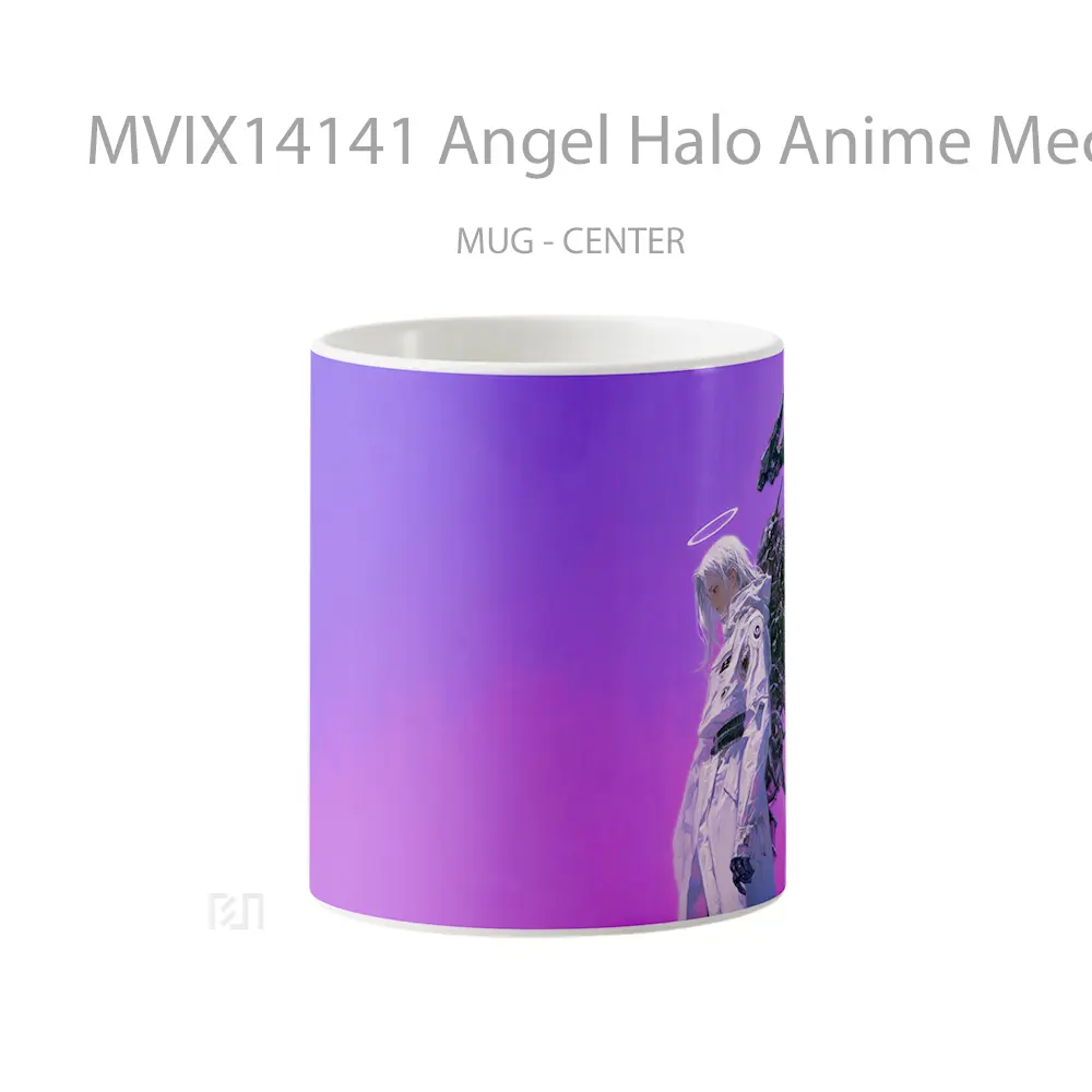 Mug Angel Halo Anime Mecha Wings Fantasy Cangkir Anime