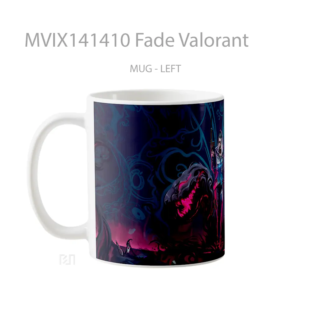 Mug Fade Valorant Cangkir Gamer - All-side / Desain
