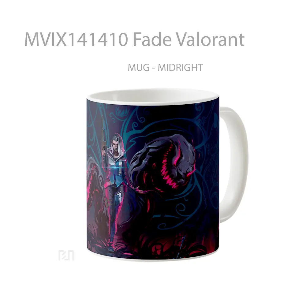 Mug Fade Valorant Cangkir Gamer - All-side / Desain