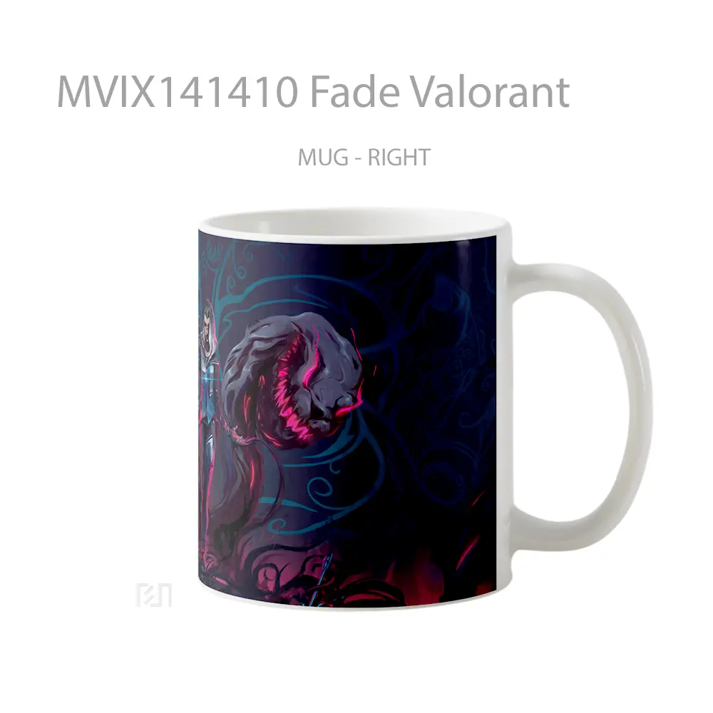 Mug Fade Valorant Cangkir Gamer - All-side / Desain