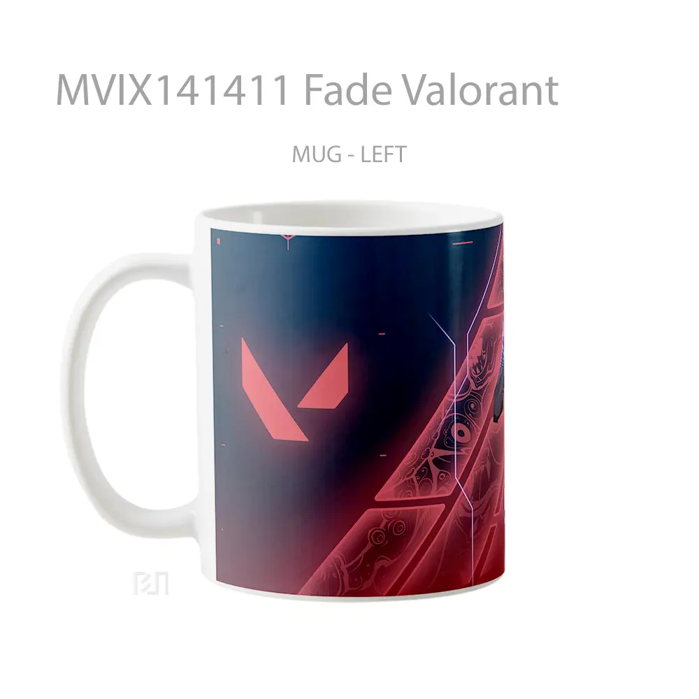 Mug Fade Valorant Cangkir Gamer - All-side / Desain