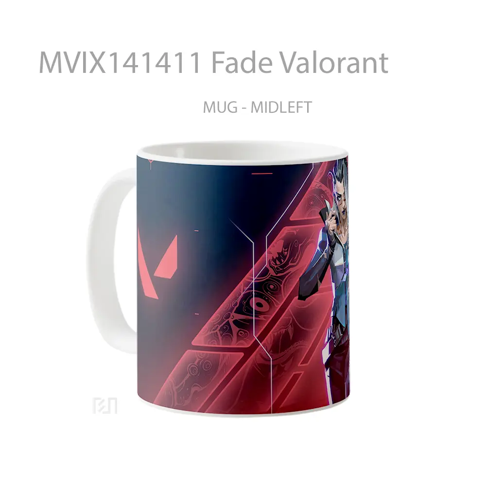 Mug Fade Valorant Cangkir Gamer - All-side / Desain