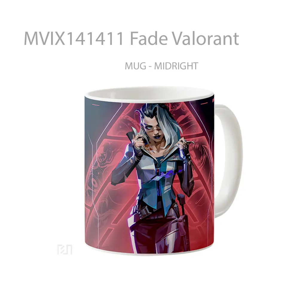 Mug Fade Valorant Cangkir Gamer - All-side / Desain