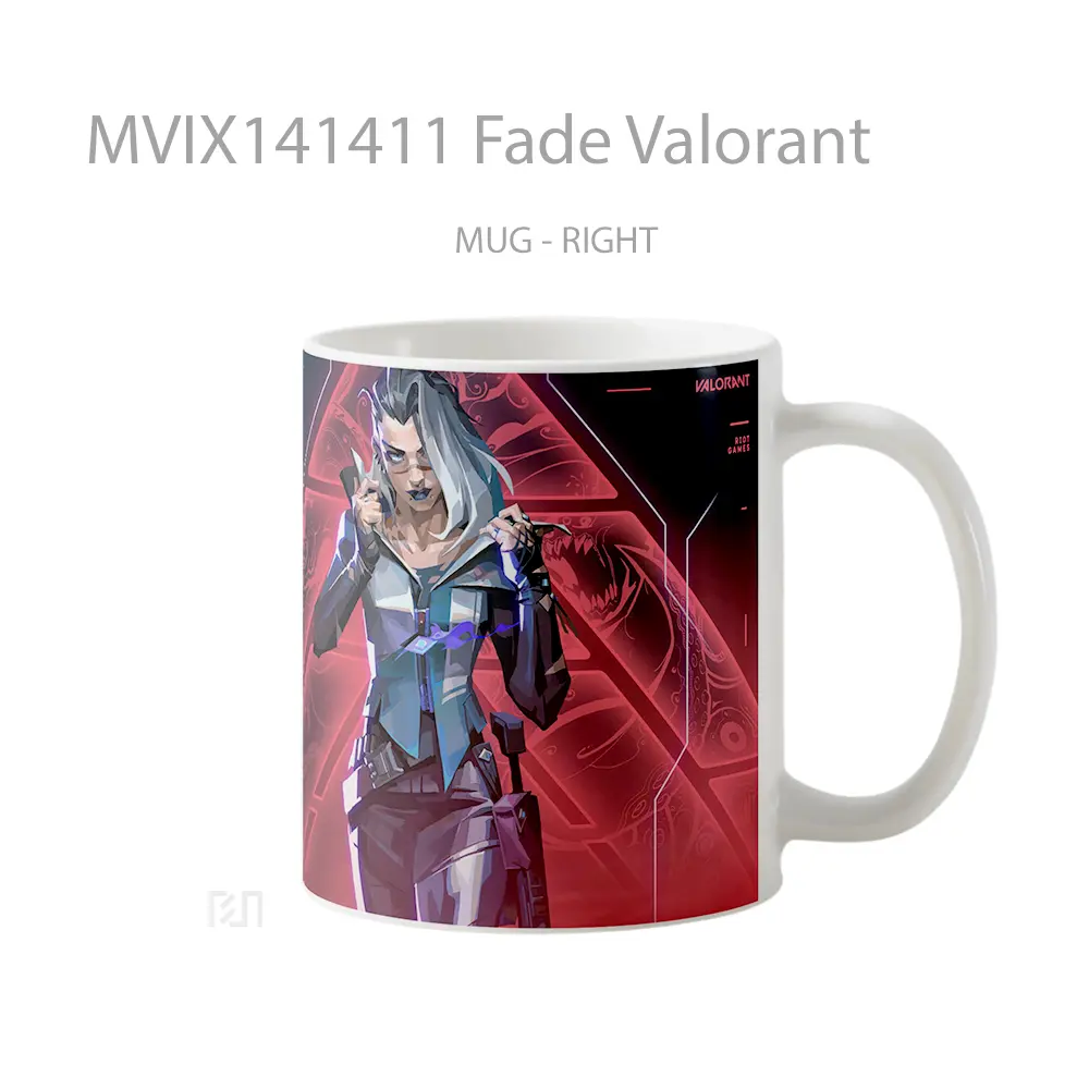 Mug Fade Valorant Cangkir Gamer - All-side / Desain