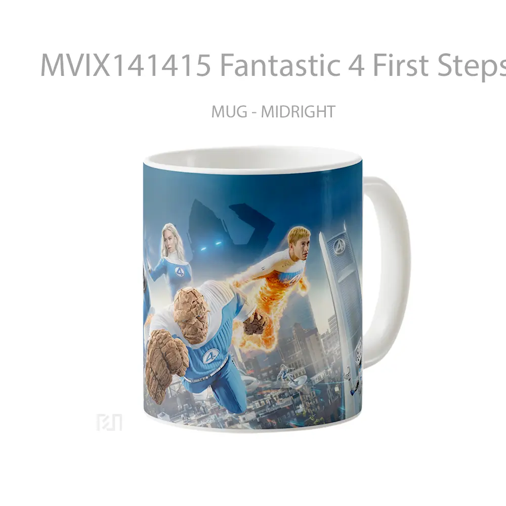 Mug Fantastic 4 First Steps Gelas Keramik Unik - All-side / Desain