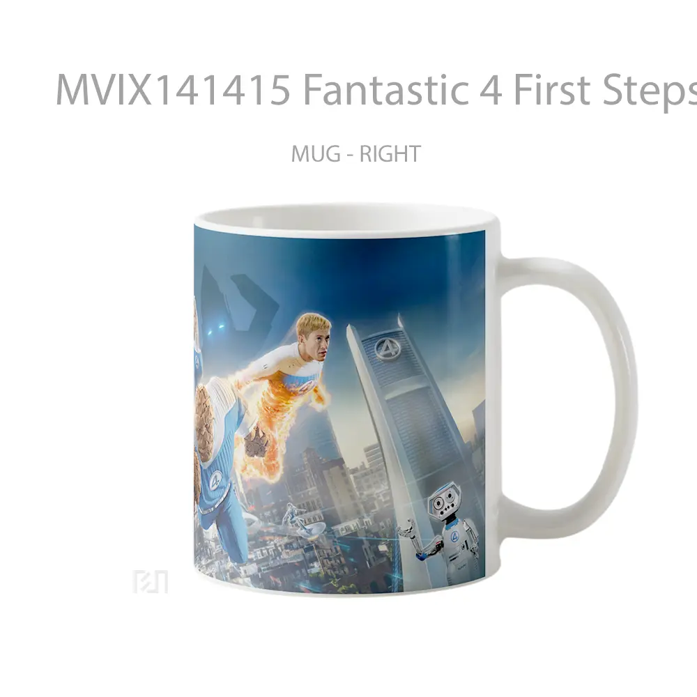 Mug Fantastic 4 First Steps Gelas Keramik Unik - All-side / Desain