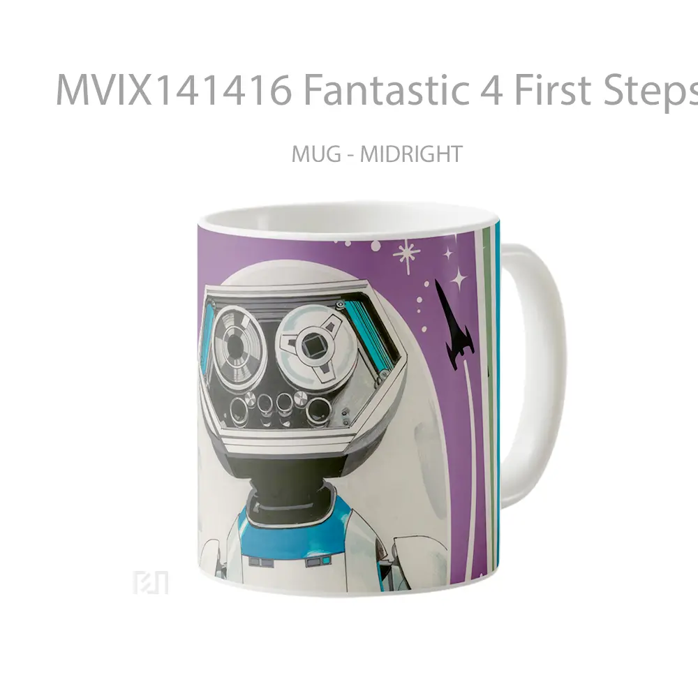 Mug Fantastic 4 First Steps Herbie Gelas Keramik Unik - All-side / Desain