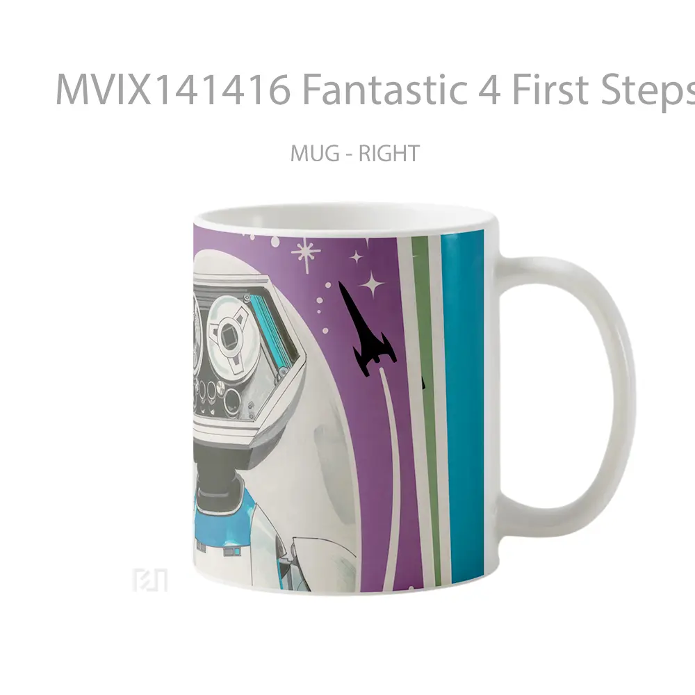 Mug Fantastic 4 First Steps Herbie Gelas Keramik Unik - All-side / Desain