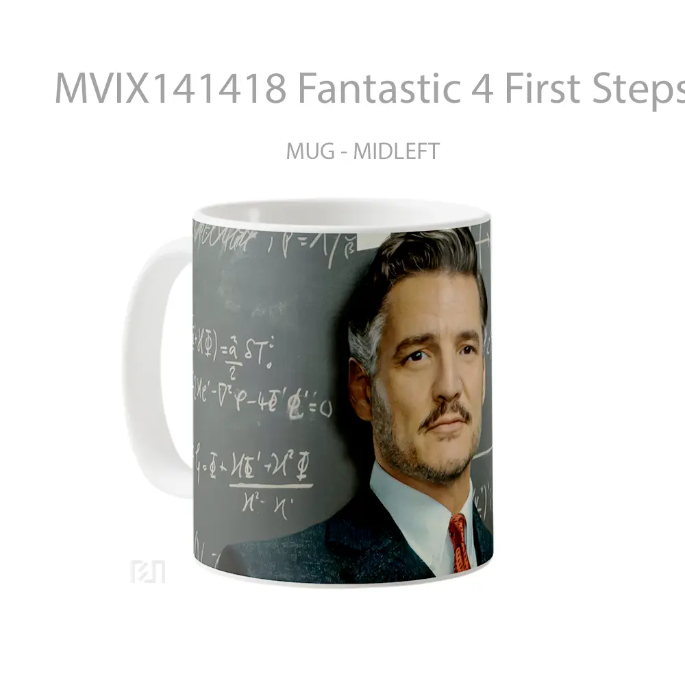 Mug Fantastic 4 First Steps Mr Fantastic Pedro Pascal Gelas Keramik Unik - All-side / Desain