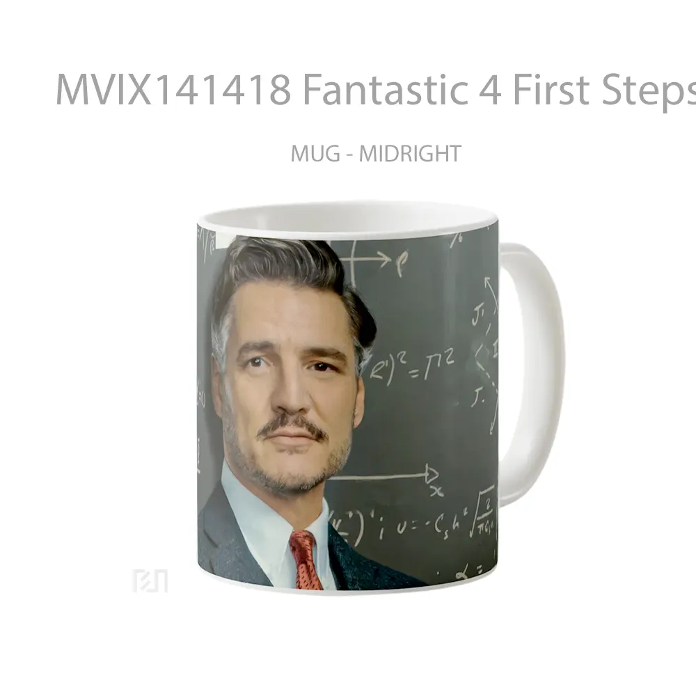 Mug Fantastic 4 First Steps Mr Fantastic Pedro Pascal Gelas Keramik Unik - All-side / Desain