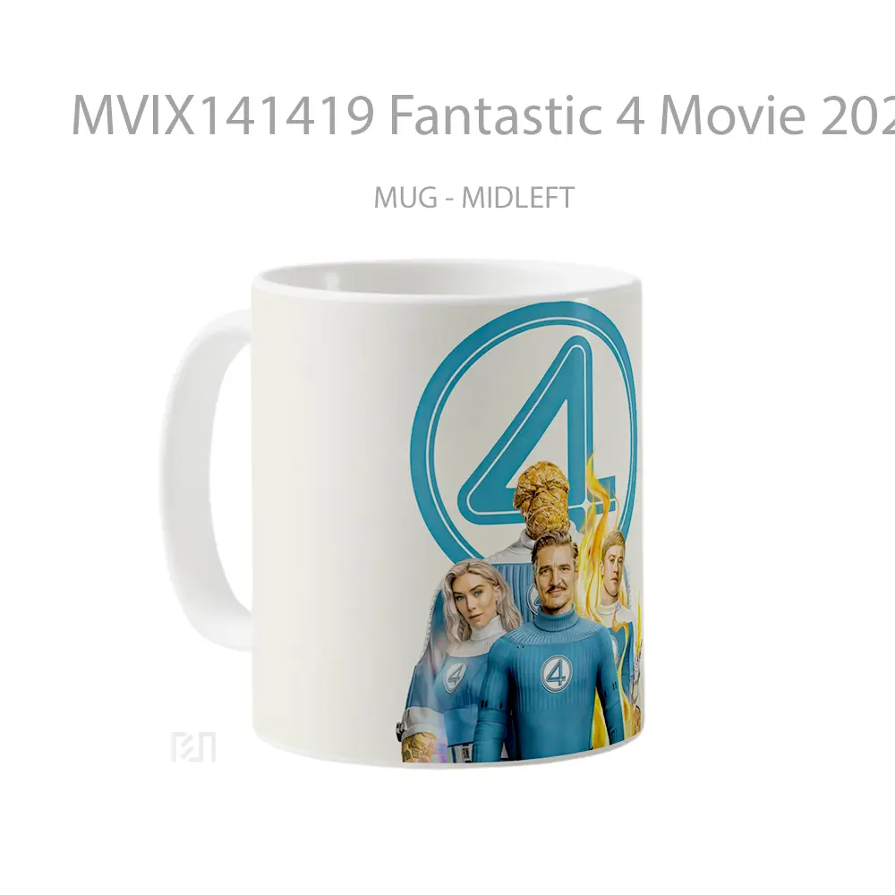 Mug Fantastic 4 Movie 2025 Gelas Keramik Unik - All-side / Desain