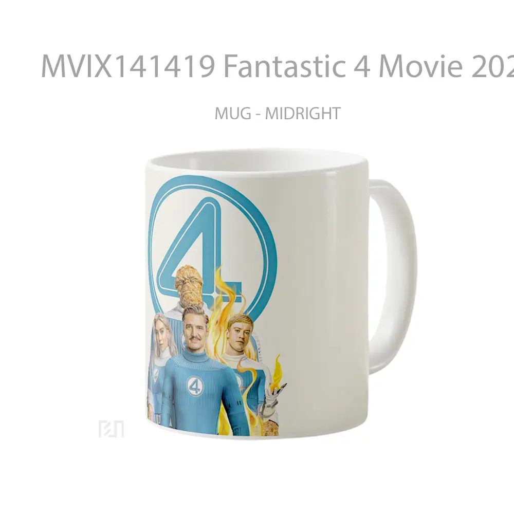 Mug Fantastic 4 Movie 2025 Gelas Keramik Unik - All-side / Desain