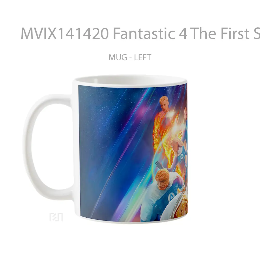Mug Fantastic 4 The First Steps 2025 Movie Gelas Keramik Unik - All-side / Desain