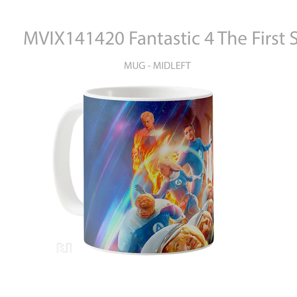 Mug Fantastic 4 The First Steps 2025 Movie Gelas Keramik Unik - All-side / Desain