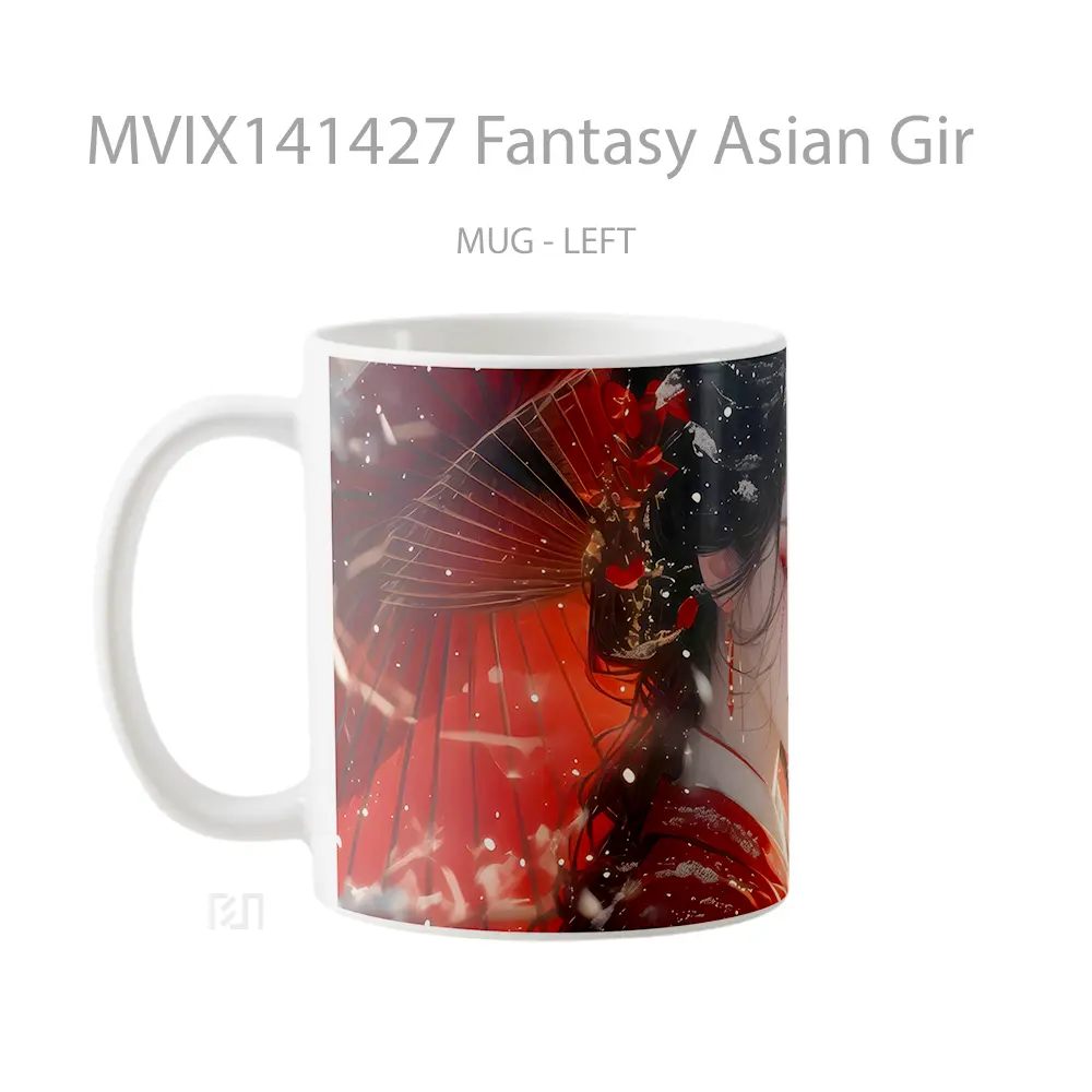 Mug Fantasy Asian Gir Gelas Keramik Unik - All-side / Desain
