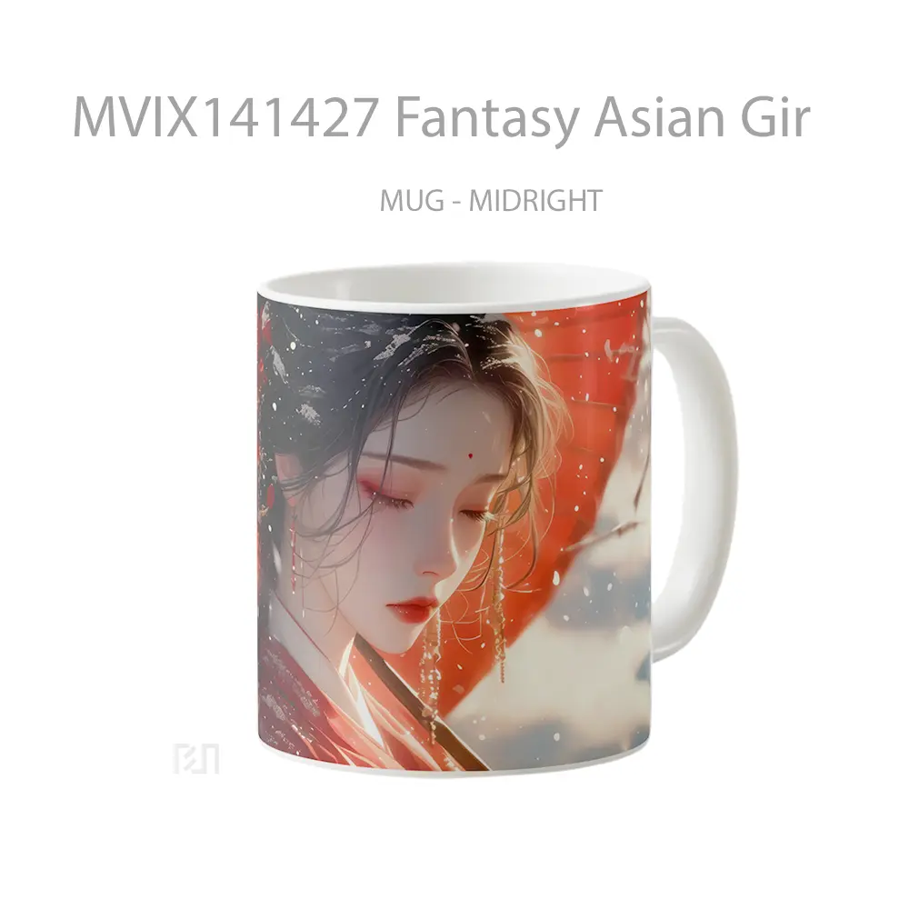 Mug Fantasy Asian Gir Gelas Keramik Unik - All-side / Desain