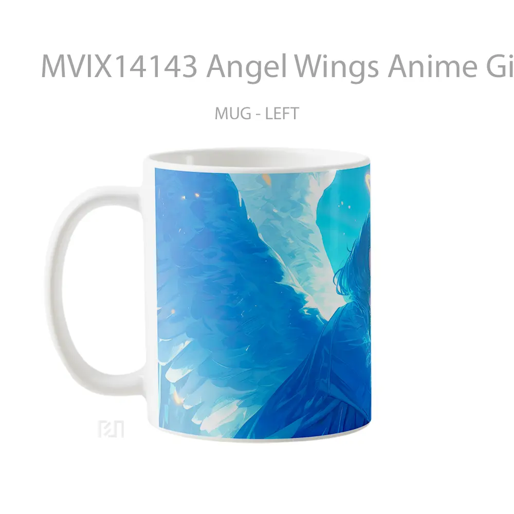 Mug Angel Wings Anime Girl Cangkir Anime - All-side / Desain