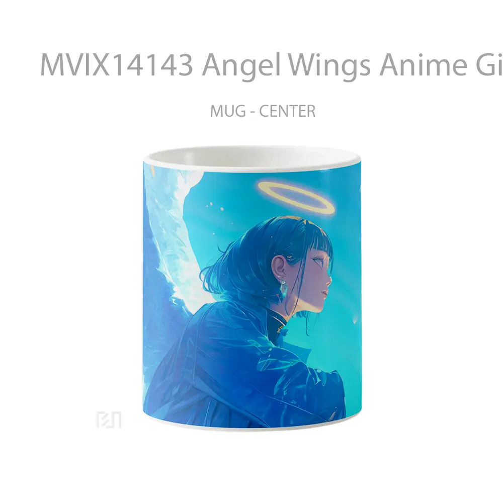 Mug Angel Wings Anime Girl Cangkir Anime